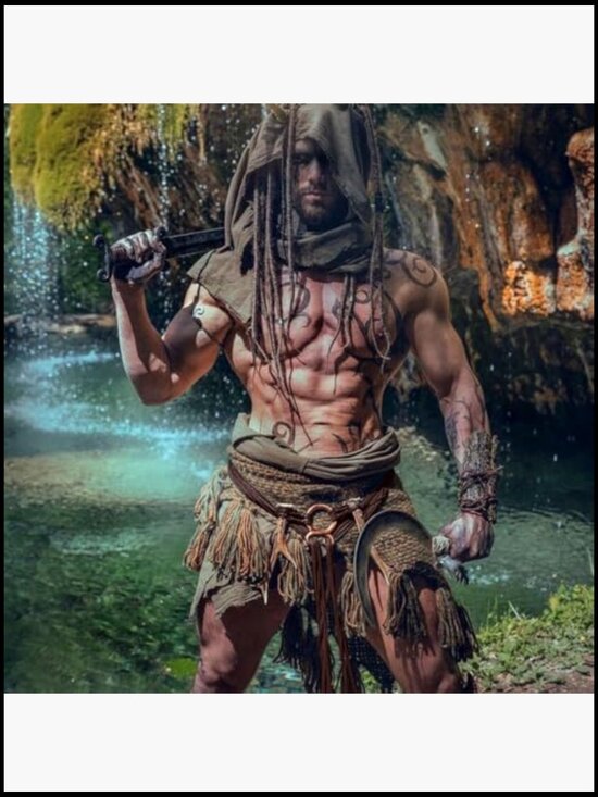 Viking Troll Cross Belt Long Rope Knotted Norse Witch Belt Waist Belt Shaman